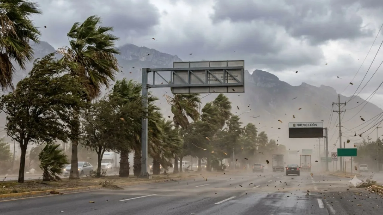 Se pronostica viento fuerte y chubascos para Nuevo León