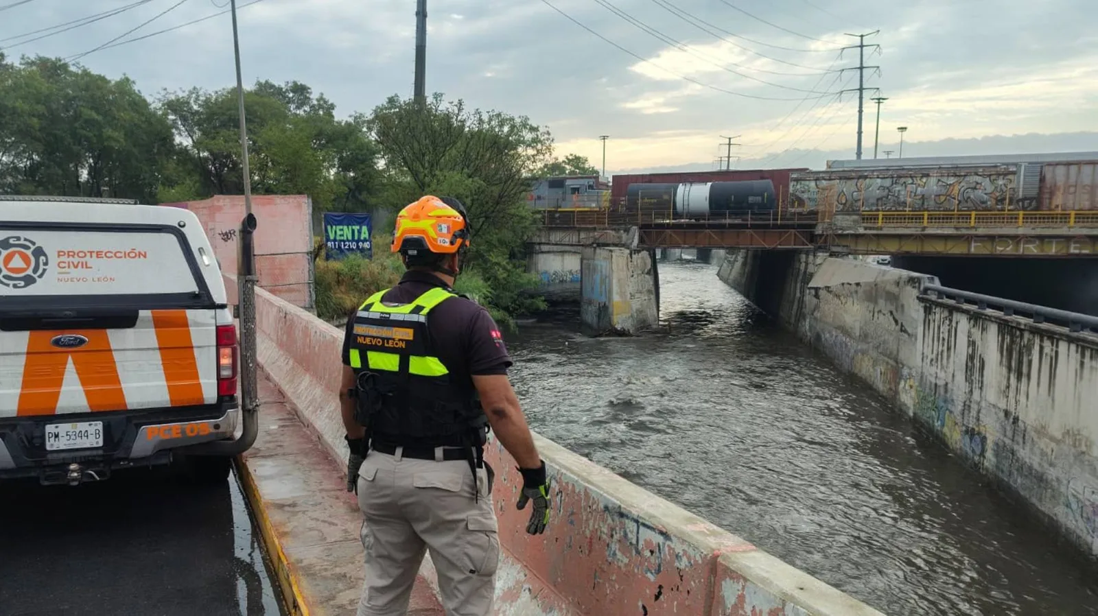 Daños en Nuevo León tras intensas lluvias de la tormenta tropical Bertha