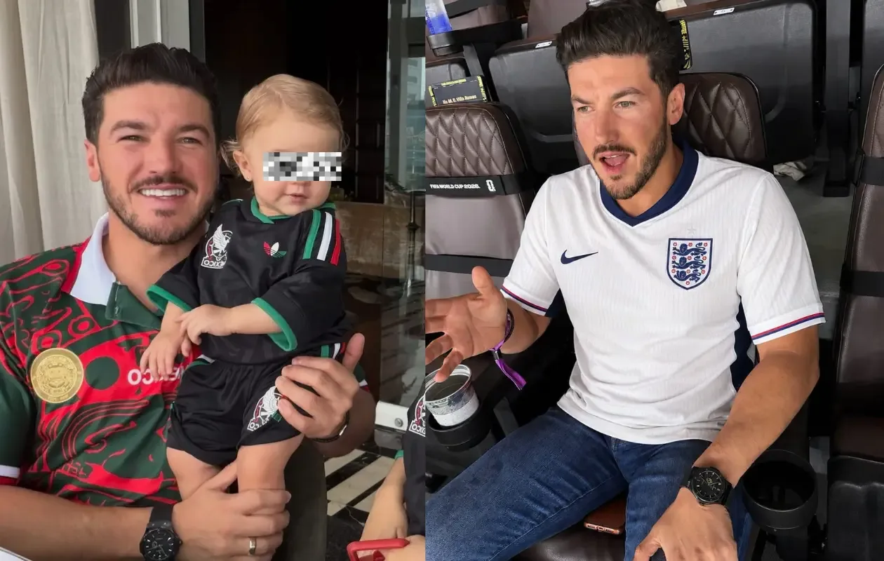 Samuel García enciende redes al cambiar camiseta durante partido México vs. Inglaterra