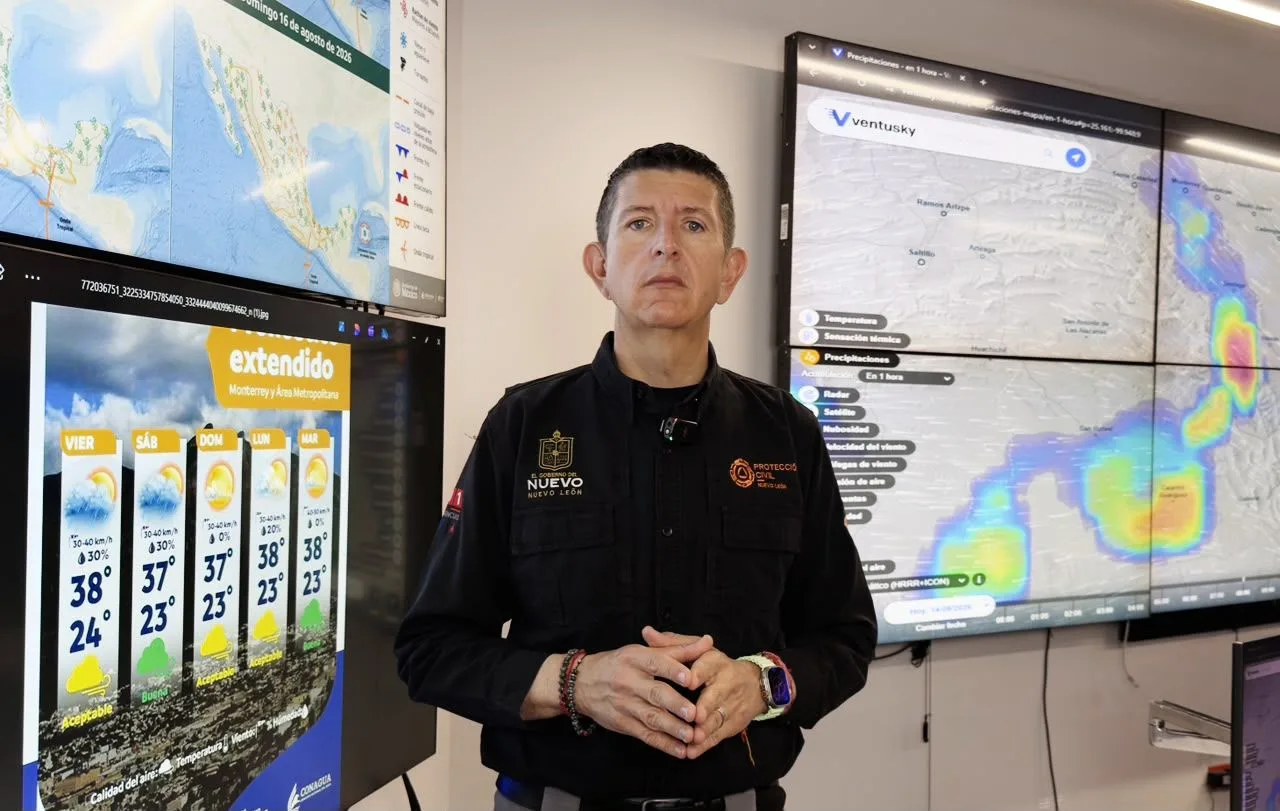 Protección Civil alerta sobre posibles lluvias y tormentas en Nuevo León