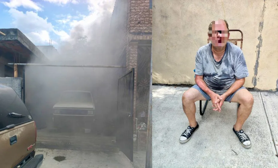 Rescatan a hombre de 64 años atrapado en incendio en Guadalupe