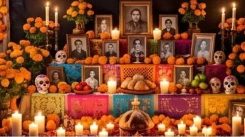 Creencias sobre la colocación de fotos en ofrendas de Día de Muertos